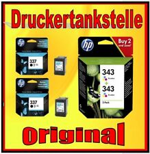 Doppelpack original HP 337 343 Officejet 6315 E710 H470 K7100 Photosmart 2570
