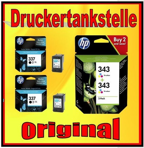 Doppelpack original 337 343 - doppelpack, hp