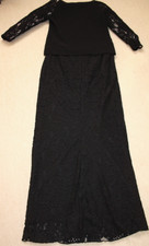 Nice Connection/Kleid  2tlg. fast lang, 40, schwarz