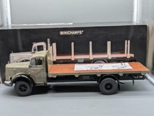 LKW Modell 1:18 Minichamps Mercedes Benz L 6600 Rungenwagen Sägewerk 1950 in OVP