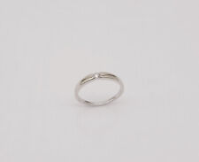 Spannring in 14 Kt/585 Weißgold mit Brillant 0,10 ct.!