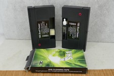 2x VHS Videorecorder Reinigungscassette Reinigungskassette + Head Cleaner