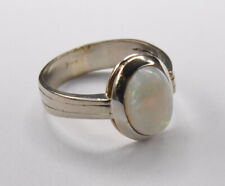 Weißgold  Voll Milch Opal