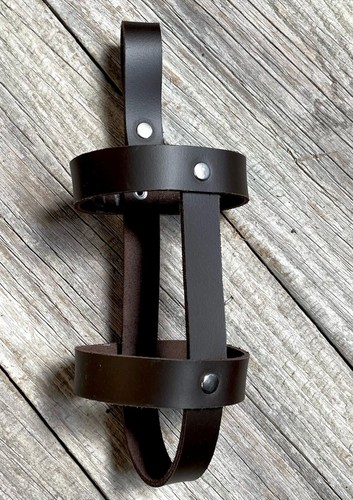 Leder bier dosenhalter cowboy - leder,