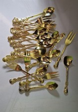 kaffeebesteck vergoldet