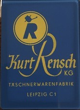 Werbe-Hand-Taschen-Spiegel,Werbung,Reklame,Kurt Rensch KG, Taschenwarenfabrik