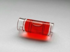 Mini Wasserwaage längliche Libelle Rot | Länge 39mm  Durchmesser 15mm