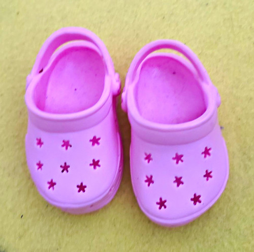 Puppenschuhe clogs rosa aus - puppenschuhe,