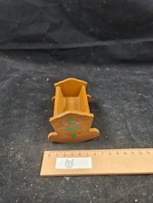  Wiege Babybett Kinderbett  Puppenhaus Puppenstube antik alt