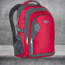 Laptop Rucksack 17" wasserdicht 35L Schulrucksack Rot Unisex Anti-Diebstahl