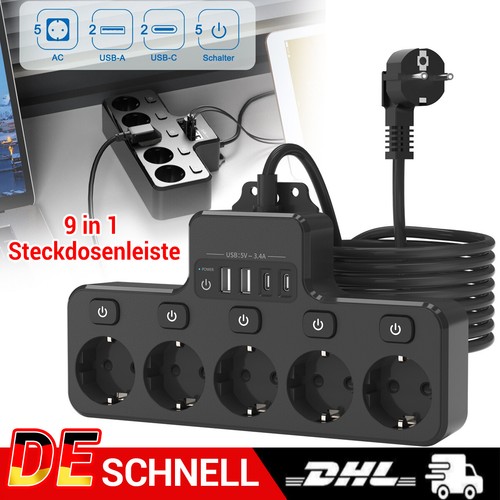 Steckdosenleiste fach mit - steckdosenleiste, 5