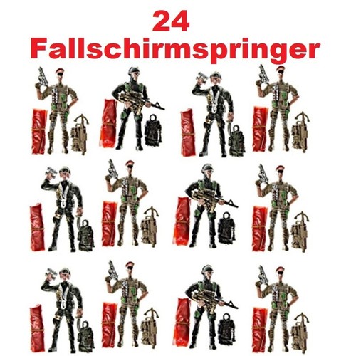 24x fallschirmspringer soldat - fallschirmspringer,