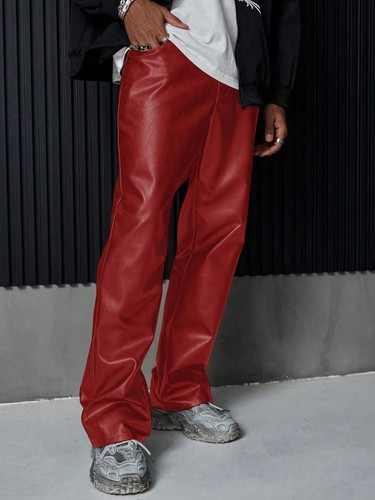 Echtleder hose mit weitem - hose,