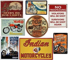 Biker Schild 30 x 40 Motorrad