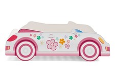 GARBUS Autobett 160x80 Kinderbett, Bett für Mädchen