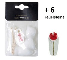 für ZIPPO & Co. - Service-Set - Watte - Filz - Docht - Feuersteine GRATIS !