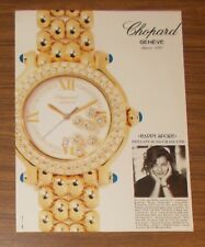 Seltene Werbung vintage CHOPARD HAPPY SPORT Uhr - Brillant rund um die Uhr 1995