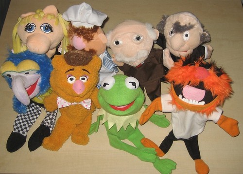 Werbefigur handpuppe muppets - werbefigur,