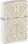 ZIPPO weiss gelasert "Maori