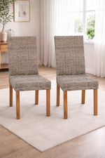 2x Esszimmerstuhl Rattan