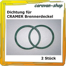 2 x Dichtung für CRAMER Gaskocher 1,5 mm dick, Brenner Edelstahl Kocher, Dometic