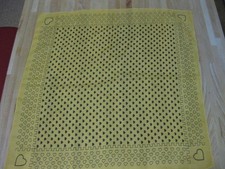 Halstuch - Bandana - Nickituch - Kopftuch - Herzen - Gelb - Vintage