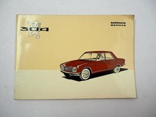 Peugeot 304 Limousine Motor XL3 Betriebsanleitung Bedienungsanleitung 1971