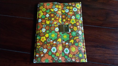 70er jahre schreibmappe flower - jahre,
