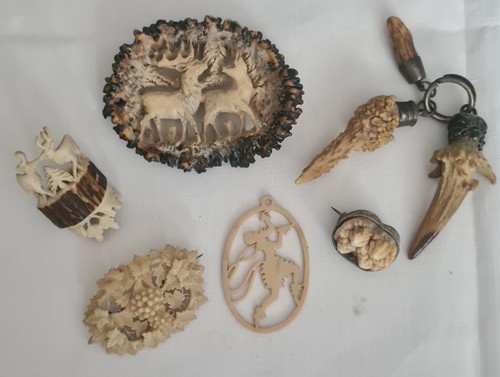 Trachtenschmuck hirschhorn - 6x,