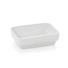 6 Stück Schale Schüssel Porzellan eckig weiß Kantine Systemgastro versch. Größen