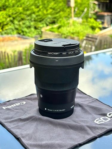 Sigma 16mm dn objektiv - f1.4,