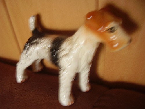 Porzellan hund terrier - porzellan,