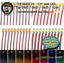 10 x SMD LED 0402 0603 0805