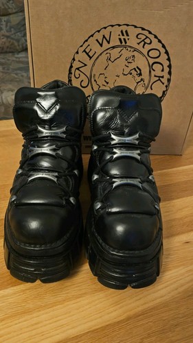 New rock boots nomada negro - rock,