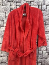 Bademantel Morgenmantel Gattina  Light 40 Orange Teddystoff 51/91 Lang,