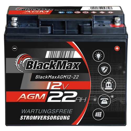 Blackmax agm 12v 22ah bleigel - agm,
