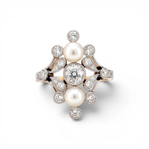 Antiker jugendstil 18k gold - antiker,