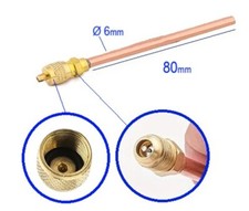 Bauteil Befüll Ventil auf Kupferrohr 6mm Klimaanlage Kühlschrank  Reparaturteil