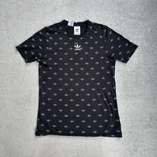 ADIDAS ORIGINALS Herren T-Shirt Kurzarm Small Retro Trefoil Logo 25608 Schwarz