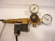 CO2 Messing Druckminderer mit Magnetventil für Nachtabschaltung