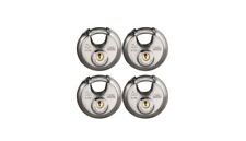 4 x Burg Wächter Rundes Vorhängeschloss Circle 21/70 in Gleichschliessend