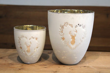 Windlicht aus Glas, mit