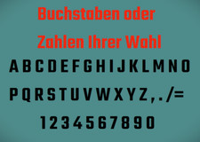 Zahlen-Buchstaben Aufkleber Wunschnummer PKW Hausnummer Briefkästen Mülltonne