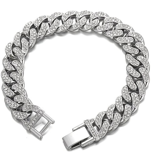 Herren edelstahl armband 12mm - herren,