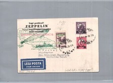 Graf Zeppelin Luftpost Brief Budapest Ungarn 1928 nach Bad Salzelmen + geprüft