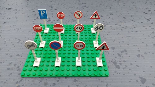 Lego sammlung verkehrsschilder - lego,