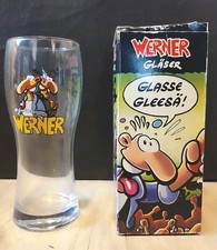 Werner Beinhart Bierglas 0,5L mit OVP Glas Motiv - Werner & Andi - Brösel