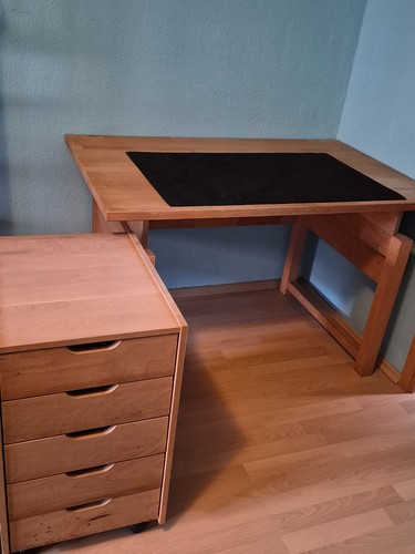 Massivholz schreibtisch mit - massivholz,