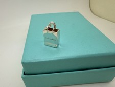 Tiffany Co Sterlingsilber Einkaufstasche Anhänger Charm