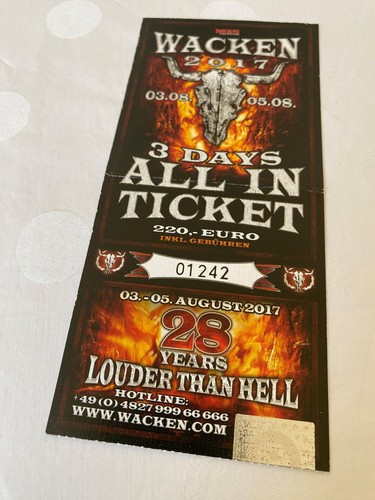 Original altes wacken ticket - original,